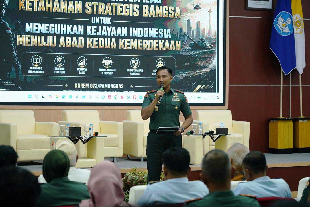 Danrem 072 Pamungkas Dorong Sinergi Lintas Sektor Perkuat Ketahanan Bangsa