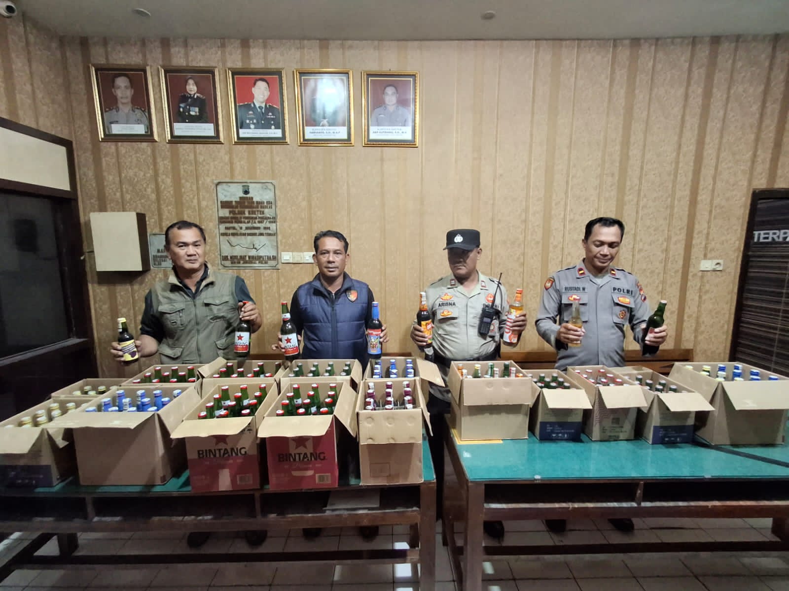Polres Bantul Sita 270 Botol Miras Ilegal, Laporan Warga Bantu Ungkap Peredaran