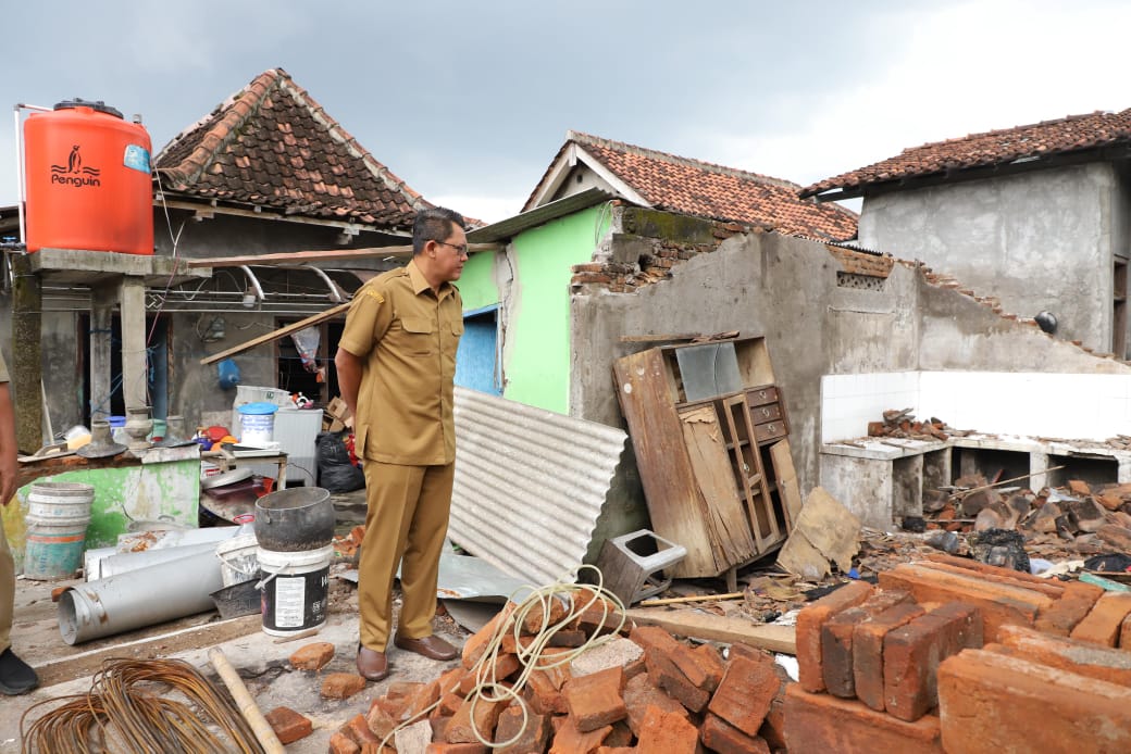 Wabup Sleman Tinjau Lokasi Kebakaran di Jongke Tengah