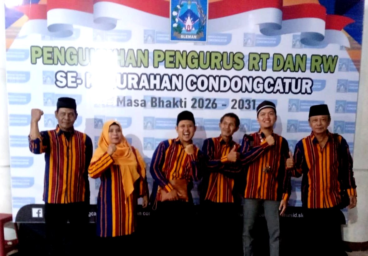 Pengukuhan 828 Pengurus RT/RW Condongcatur, Terobosan Satu Paket hingga 2031