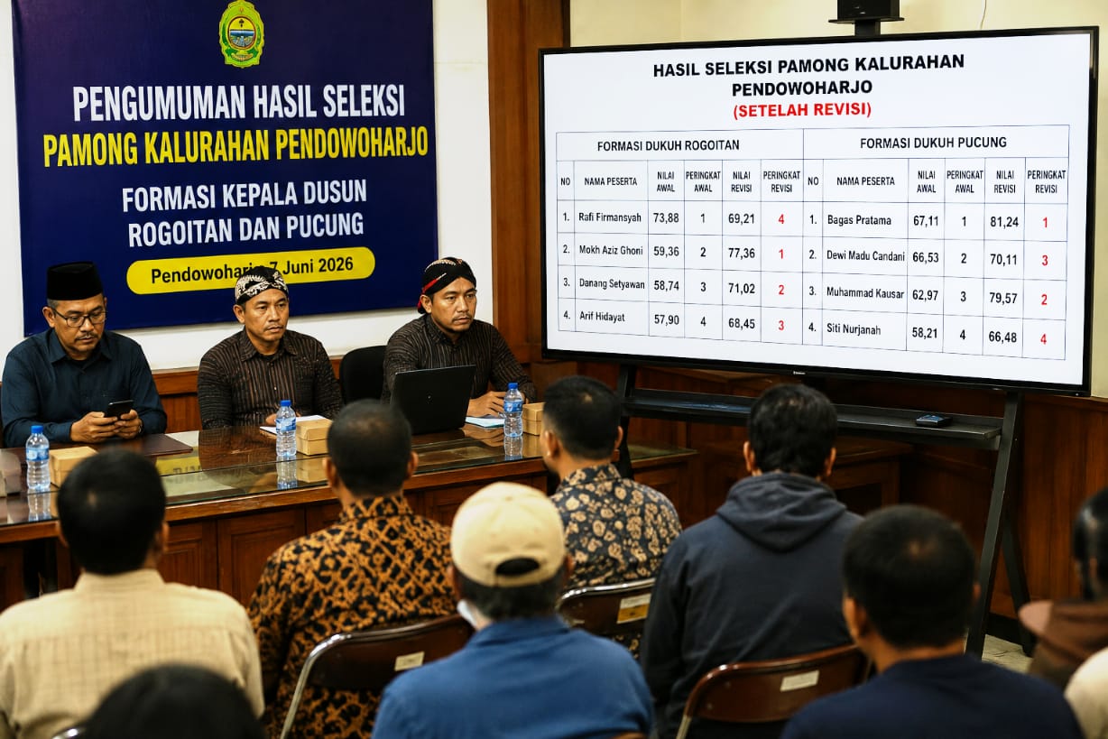 Polemik Seleksi Dukuh Pendowoharjo, Nilai Berubah Usai Diumumkan Peserta Protes