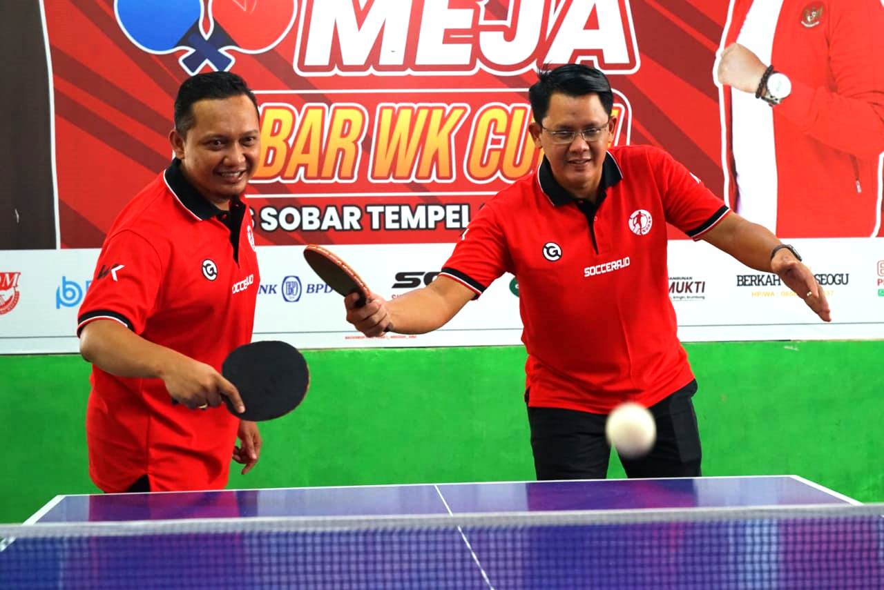 Wabup Sleman Buka Turnamen Tenis Meja SOBAR WK CUP 1