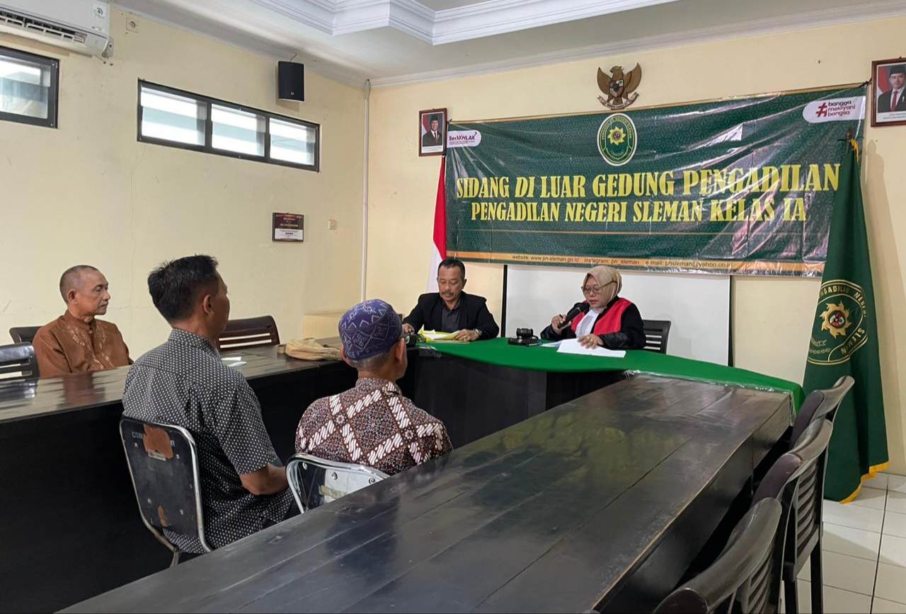 Sidang Keliling PN Sleman di Condongcatur, Warga Langsung Terima Penetapan Akta Kematian
