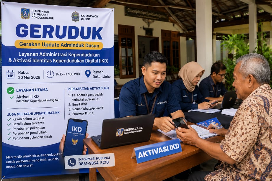GERUDUK Condongcatur Buka Layanan Aktivasi IKD dan Update KK di Padukuhan Joho
